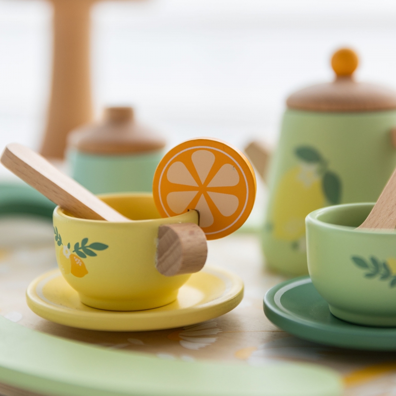 CLASSIC WORLD Drewniany Zestaw do Herbaty 14 el. - obrazek 7