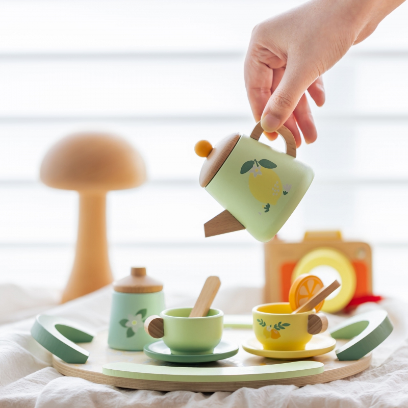 CLASSIC WORLD Drewniany Zestaw do Herbaty 14 el. - obrazek 8