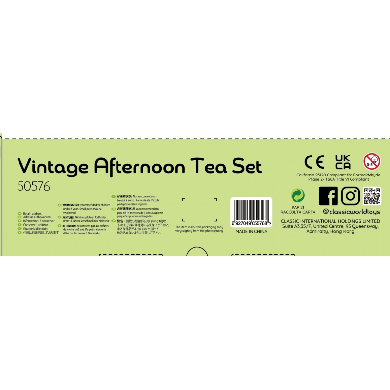 CLASSIC WORLD Drewniany Zestaw do Herbaty 14 el. - obrazek 16