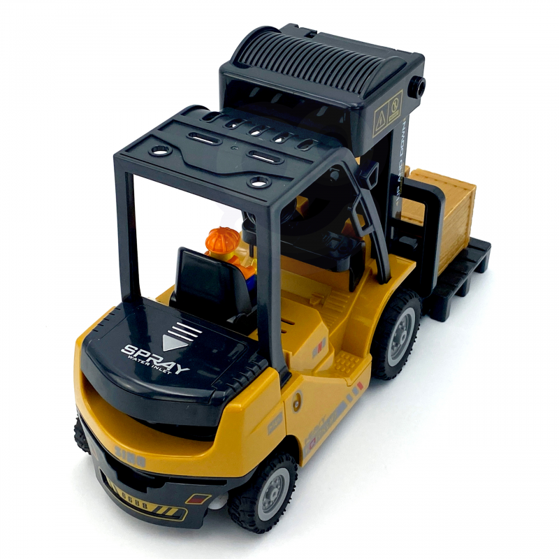 WOOPIE Zdalnie Sterowany Wózek Widłowy 2w1 Dźwig RC - Skala 1:24 - obrazek 7