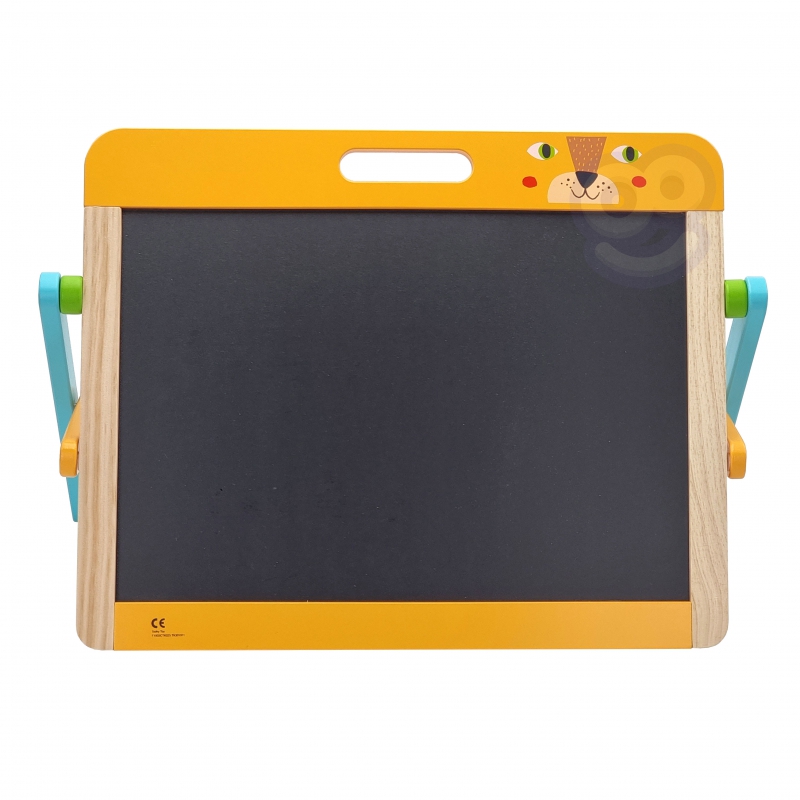 TOOKY TOY Tablica Edukacyjna 2w1 Magnetyczna Kredowa dla Dzieci Magnesy Gąbka 6 el. - obrazek 7