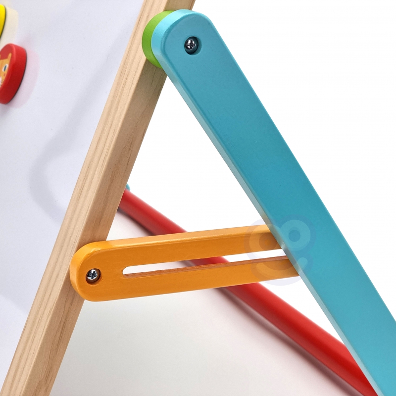 TOOKY TOY Tablica Edukacyjna 2w1 Magnetyczna Kredowa dla Dzieci Magnesy Gąbka 6 el. - obrazek 9