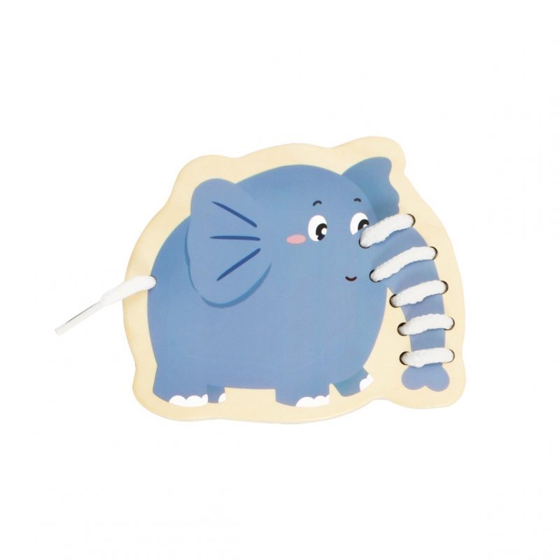 CLASSIC WORLD Drewniana Sznurowanka Przeplatanka Nawlekanka Przewlekanka Zwierzątka 10 el. - obrazek 9