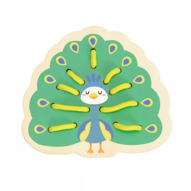 CLASSIC WORLD Drewniana Sznurowanka Przeplatanka Nawlekanka Przewlekanka Zwierzątka 10 el. - obrazek 11