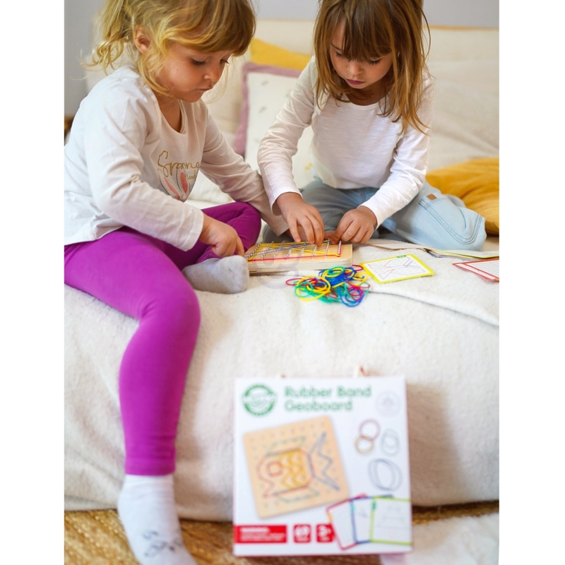 WOOPIE GREEN Geoplan na Gumki Drewniana Układanka 69 el. Certyfikat FSC - obrazek 7