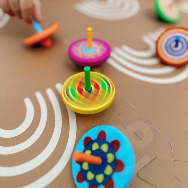 VIGA Kolorowy Bączek drewniany 1szt - obrazek 6