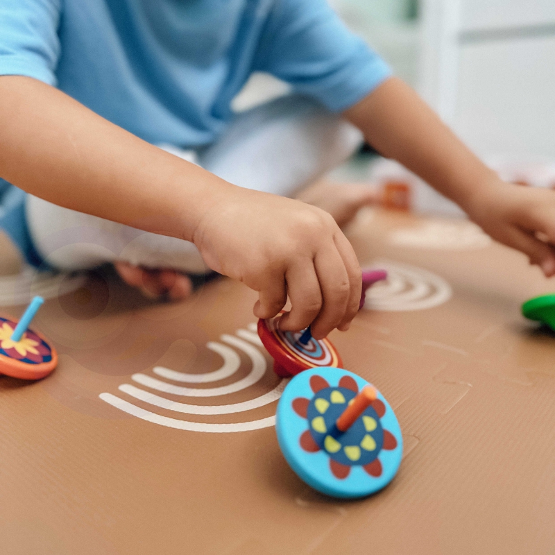 VIGA Kolorowy Bączek drewniany 1szt - obrazek 7