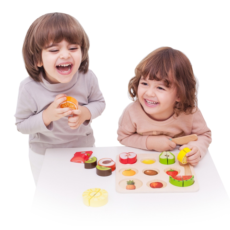 CLASSIC WORLD Zestaw do Krojenia Owoców na Rzepy MONTESSORI 20 el. - obrazek 6