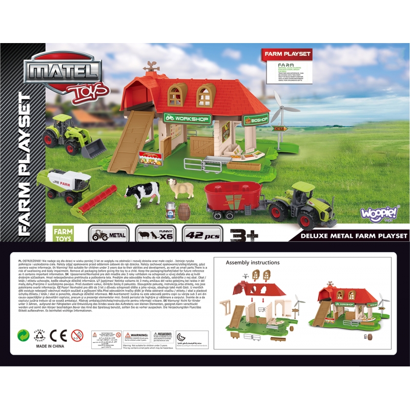 WOOPIE Zestaw Farma Zagroda Traktory + Figurki 42 el. - obrazek 7