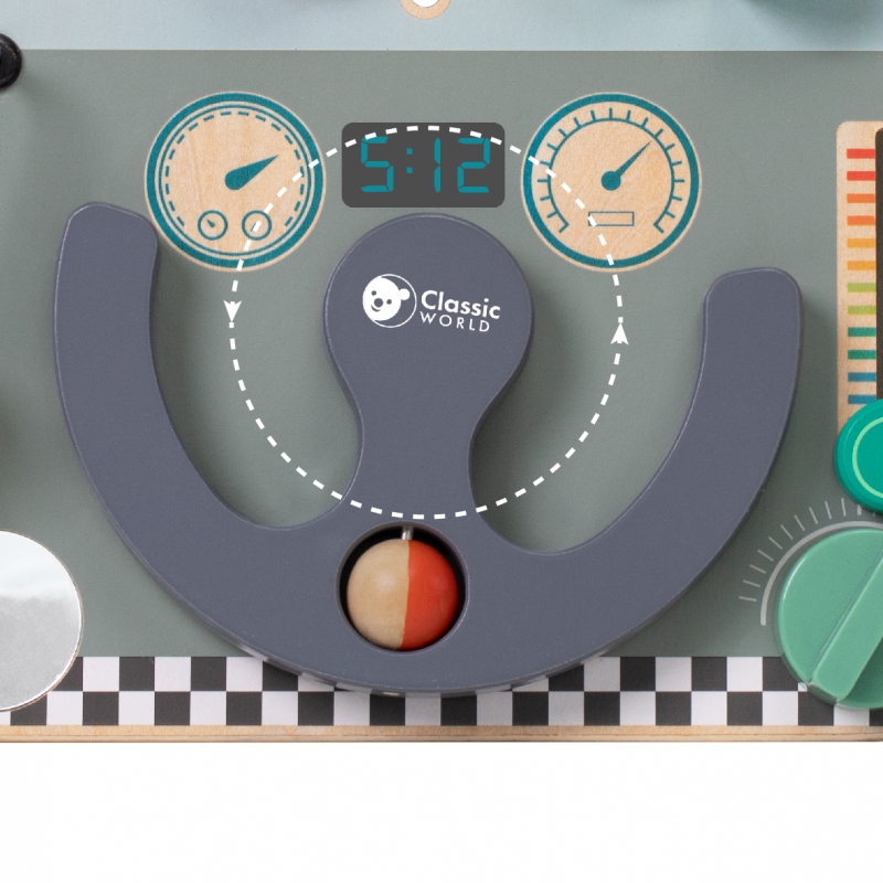 CLASSIC WORLD Tablica Manipulacyjna Wielofunkcyjna 6w1 Podróżowanie - obrazek 5