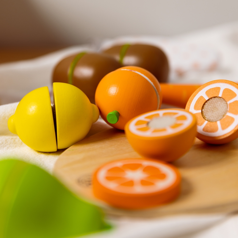 CLASSIC WORLD Drewniany Zestaw Do Krojenia Owoców na Rzepy - obrazek 7