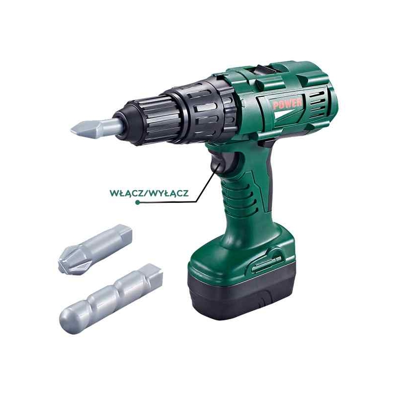 WOOPIE Duża Skrzynka z Narzędziami dla Dzieci Zestaw Majsterkowicza Wkrętarko-Wiertarka 15 el. - obrazek 7