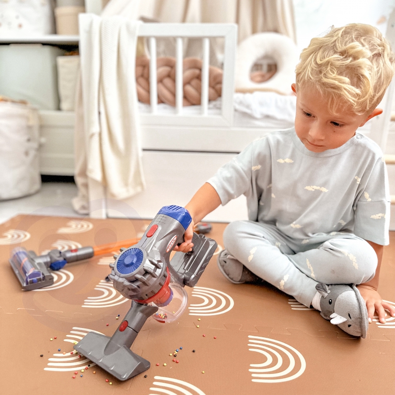 WOOPIE Interaktywny Odkurzacz Pionowy 3w1 dla Dzieci z Funkcją Ssania - obrazek 4