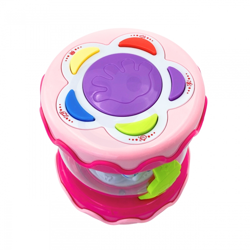 WOOPIE BABY Bębenek Pozytywka Projektor 3w1 Zabawka Muzyczna dla Niemowląt + Walec Roller do Nauki Raczkowania - obrazek 8