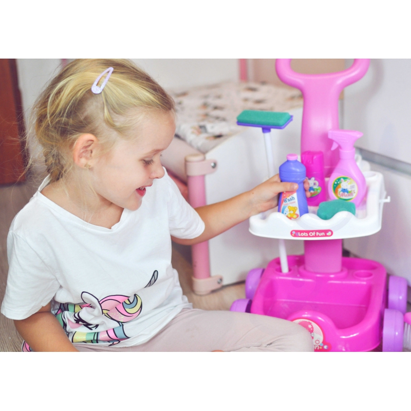 WOOPIE Zestaw do Sprzątania Wózek Odkurzacz Funkcja Ssania + 11 Akc. - obrazek 8