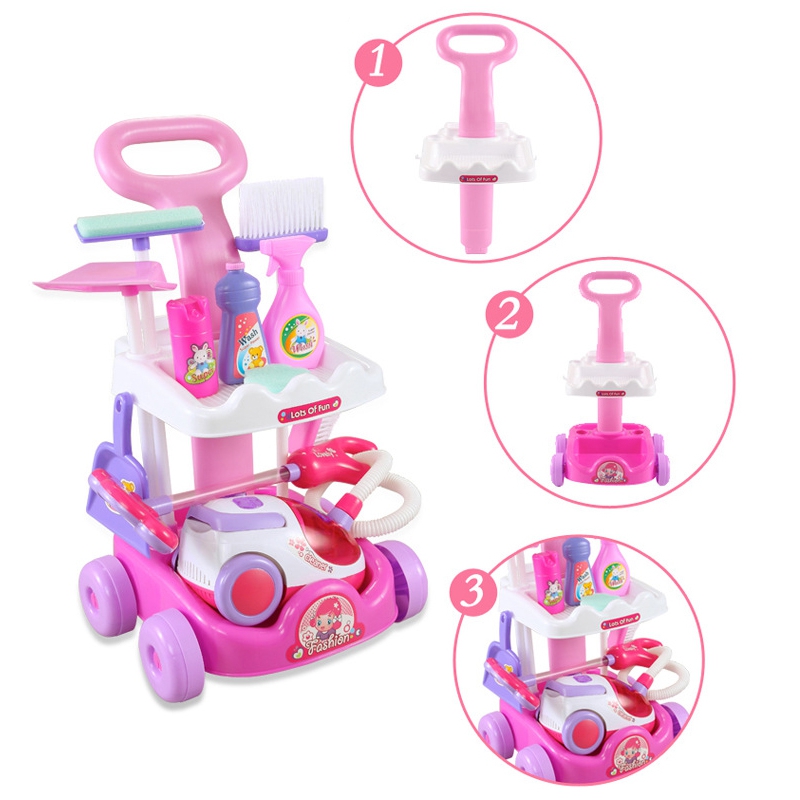 WOOPIE Zestaw do Sprzątania Wózek Odkurzacz Funkcja Ssania + 11 Akc. - obrazek 16