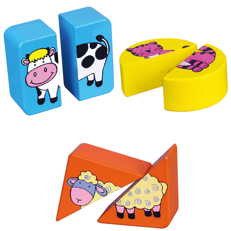 VIGA Puzzle Edukacyjne Drewniane Zwierzęta - obrazek 3