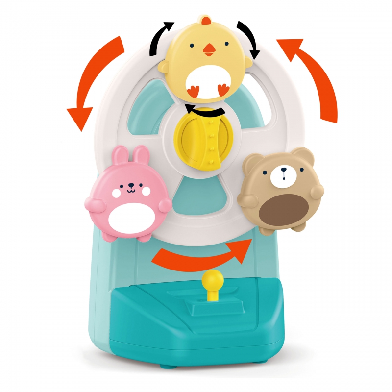 WOOPIE BABY Pozytywka Karuzela Zwierzęta Zabawka Muzyczna Edukacyjna - obrazek 2