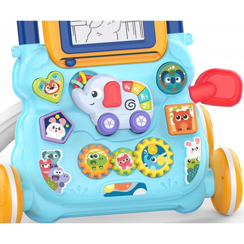 WOOPIE BABY Interaktywny Chodzik Pchacz Muzyczny + Znikopis - obrazek 3