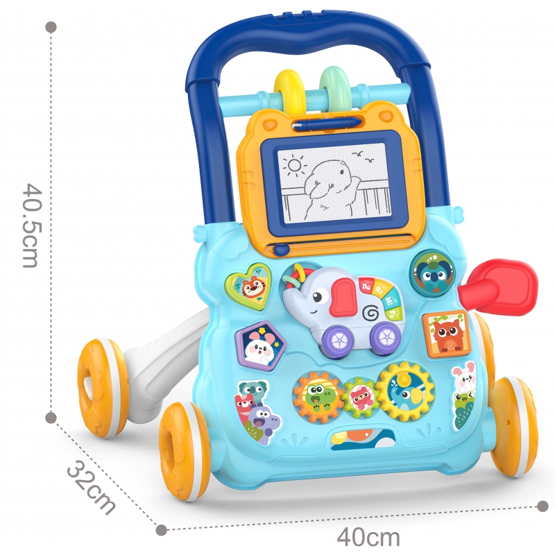 WOOPIE BABY Interaktywny Chodzik Pchacz Muzyczny + Znikopis - obrazek 4