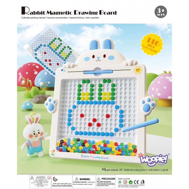 WOOPIE Tablica Magnetyczna dla Dzieci Montessori MagPad Królik - obrazek 10
