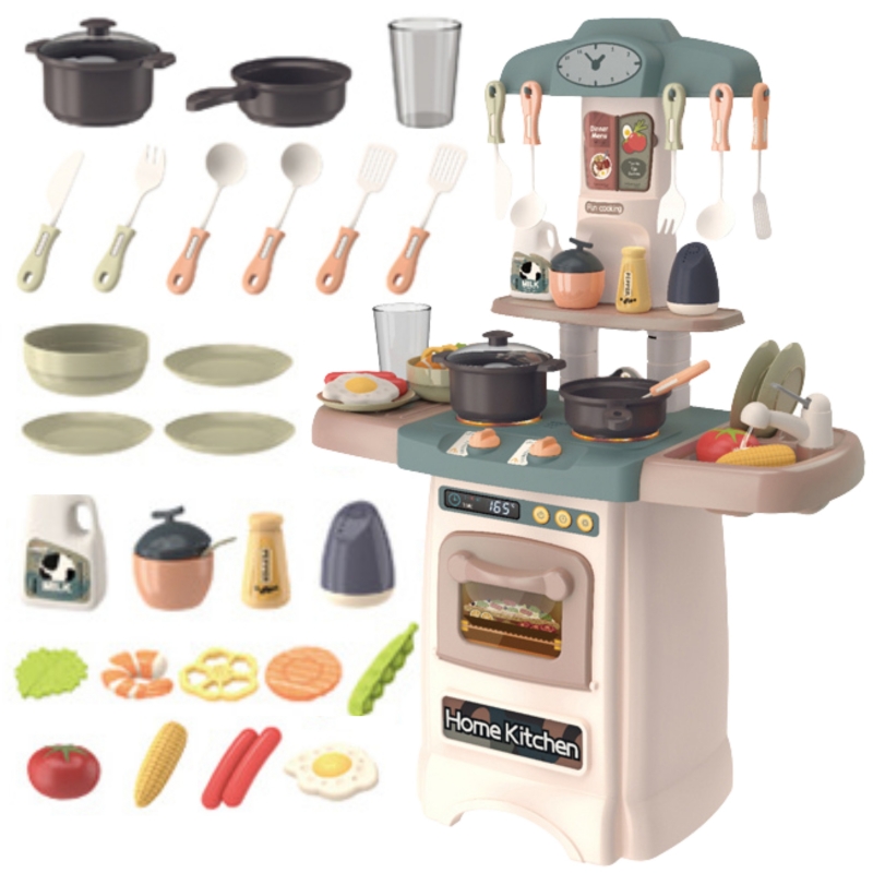 WOOPIE Modna Kuchnia z Obiegiem Wody Palnik Światło Dźwięk + 29 Akc. - obrazek 3