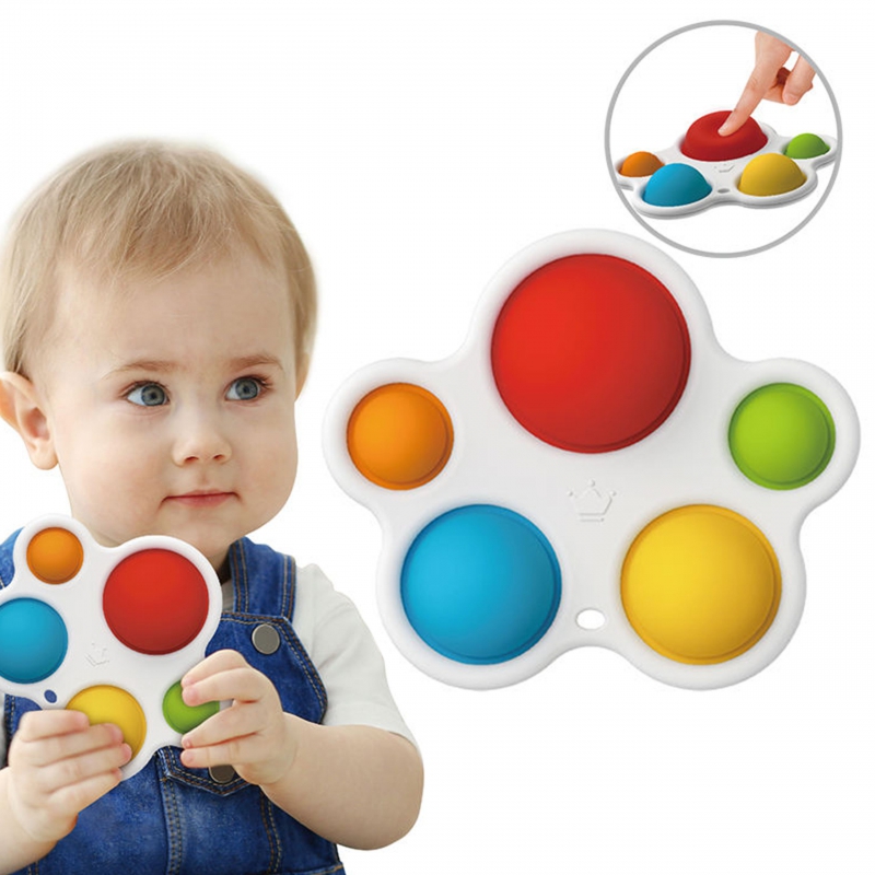 WOOPIE BABY Zabawka Sensoryczna Gryzak Antystresowy POP IT Montessori - obrazek 7