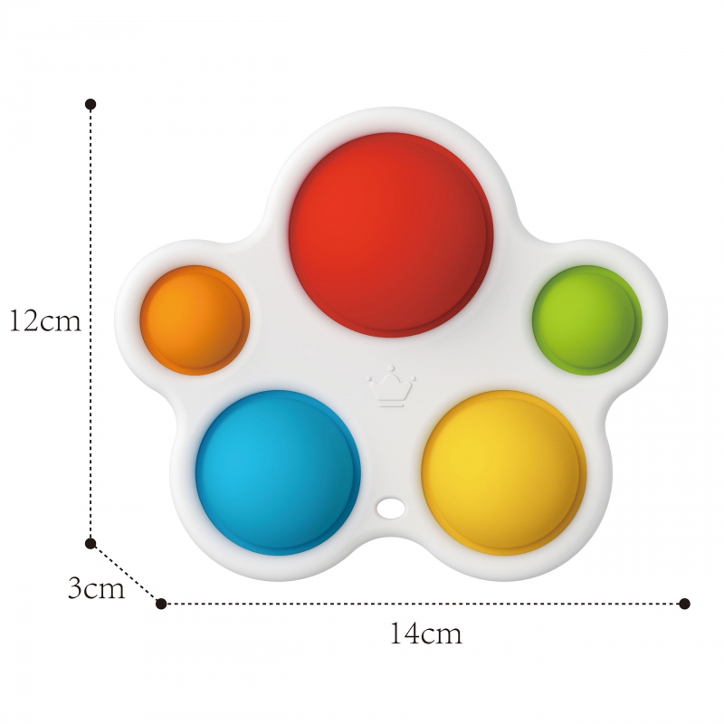 WOOPIE BABY Zabawka Sensoryczna Gryzak Antystresowy POP IT Montessori - obrazek 8