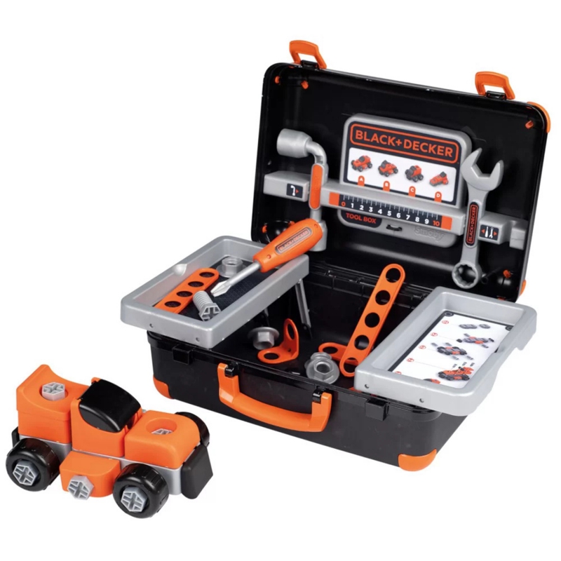 SMOBY Black & Decker Walizka z Narzędziami + Samochód w Częściach - obrazek 10