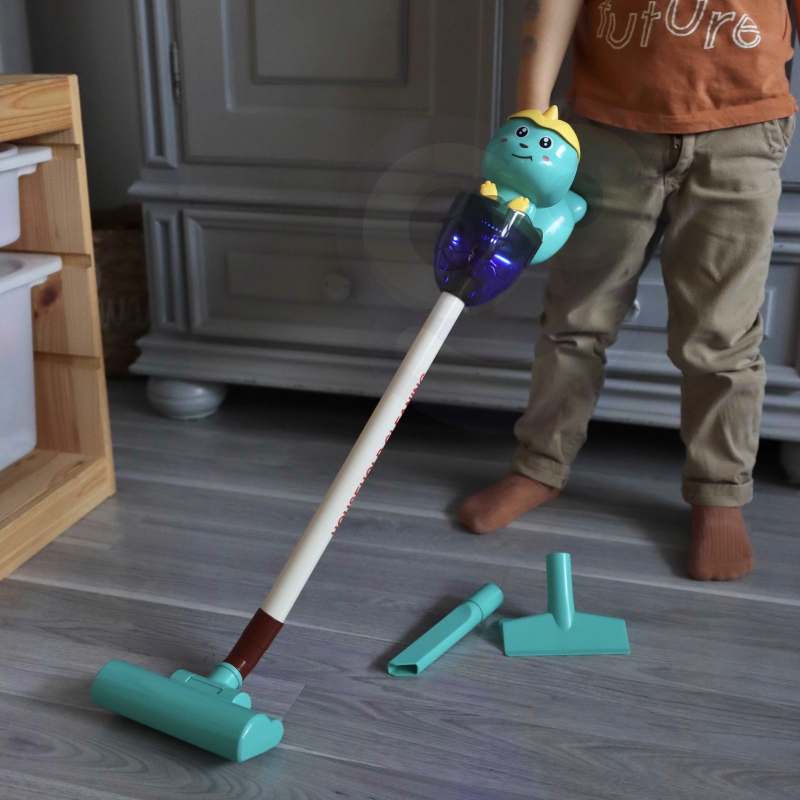 WOOPIE Interaktywny Odkurzacz Dino 3w1 Funkcja Ssania Światło Dźwięk - obrazek 4