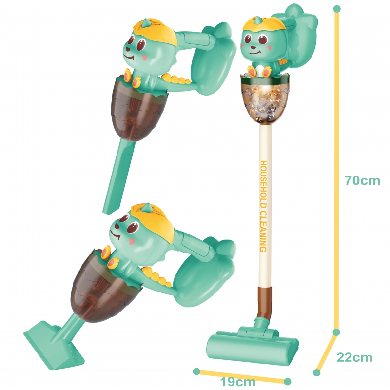 WOOPIE Interaktywny Odkurzacz Dino 3w1 Funkcja Ssania Światło Dźwięk - obrazek 5