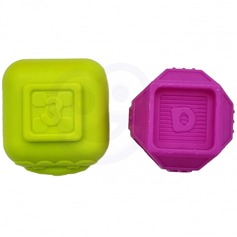 WOOPIE BABY Elastyczna Kostka Sensoryczna Sorter dla Dzieci Zwierzątka + Grzechotka 7 el. - obrazek 11