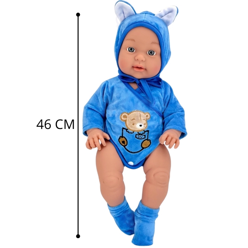 WOOPIE ROYAL Lalka Bobas w Ubranku Misio 46 cm - obrazek 15