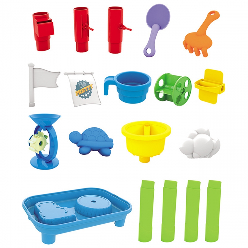 WOOPIE Stolik Wodny 2w1 Piaskownica Statek Piracki 6 akc. - obrazek 8