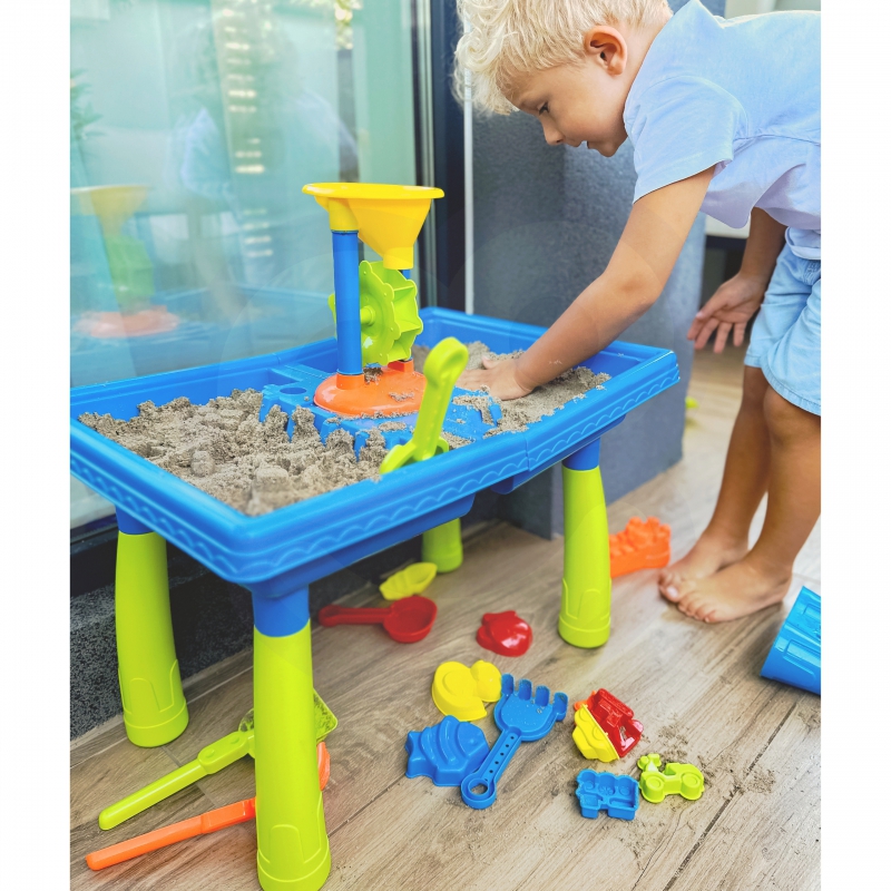 WOOPIE Stolik Wodny 2w1 Piaskownica Palma 18 el. - obrazek 2