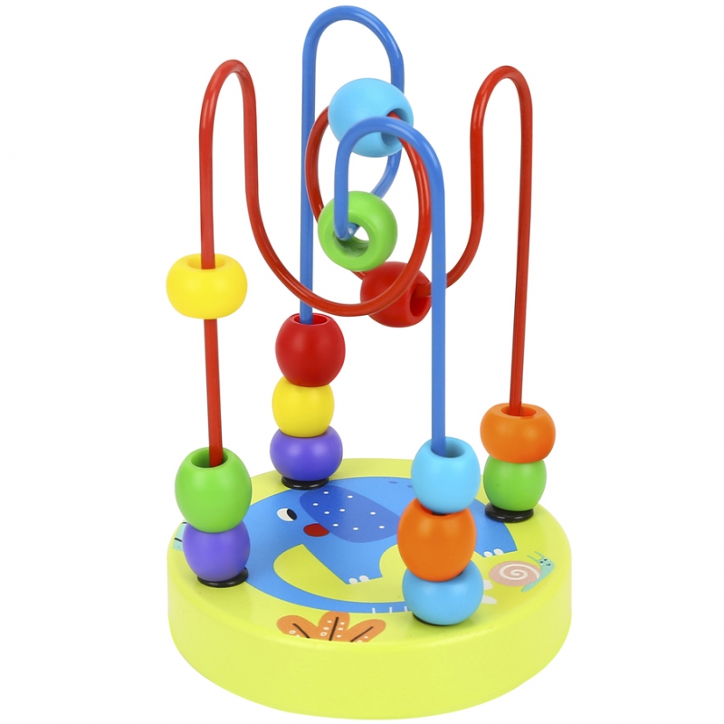 TOOKY TOY Drewniana Edukacyjna Pętla Motoryczna Labirynt Przeplatanka - obrazek 2