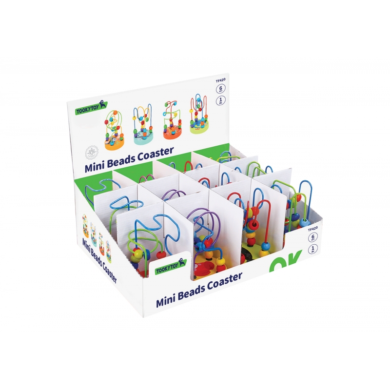 TOOKY TOY Drewniana Edukacyjna Pętla Motoryczna Labirynt Przeplatanka - obrazek 6