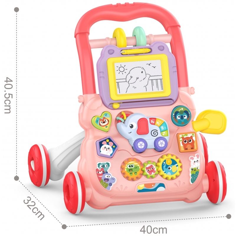 WOOPIE BABY Interaktywny Chodzik Pchacz Muzyczny + Znikopis - obrazek 4