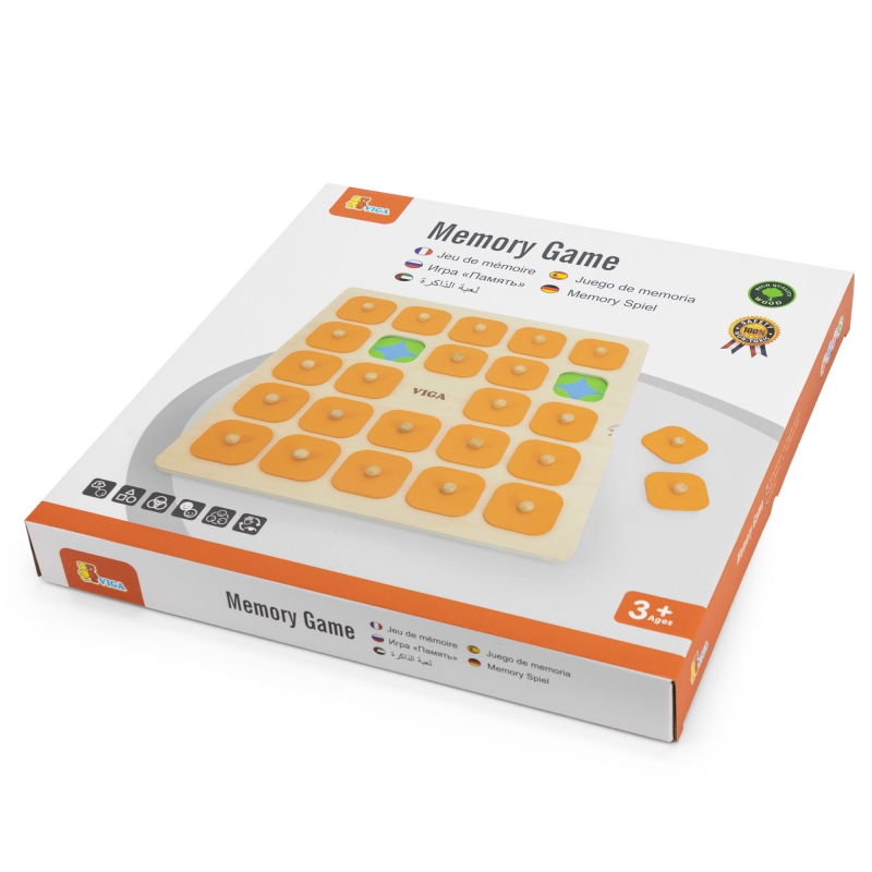 VIGA Gra Pamięciowa Memory Zgadnij Obrazki 10 Kart Montessori Duża - obrazek 9