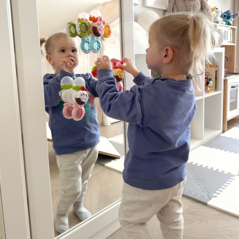 WOOPIE BABY Spinner Zabawka Sensoryczna Pszczoła Kurczak Królik Wymienne 3 szt. - obrazek 4