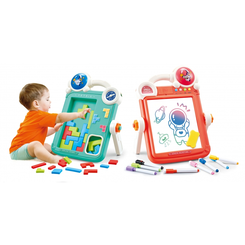 WOOPIE Dwustronna Tablica do Rysowania Gra Tetris 2w1 - obrazek 4