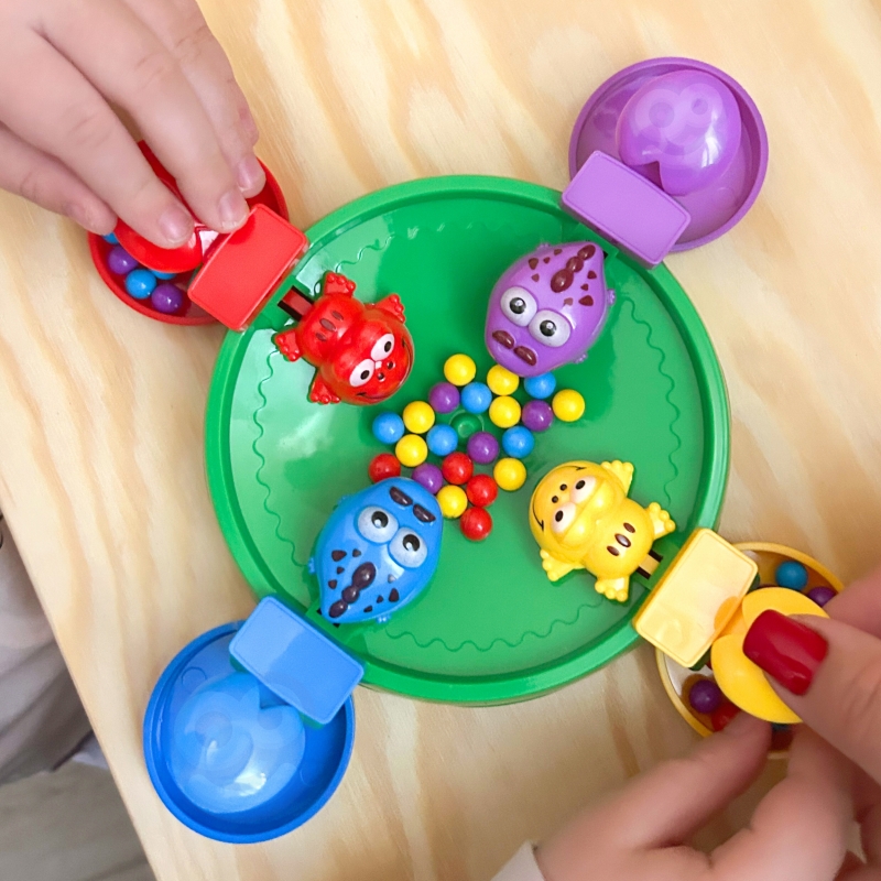 WOOPIE Gra Zręcznościowa Planszowa GŁODNE WESOŁE ŻABKI I KROKODYLKI 3+ - obrazek 4