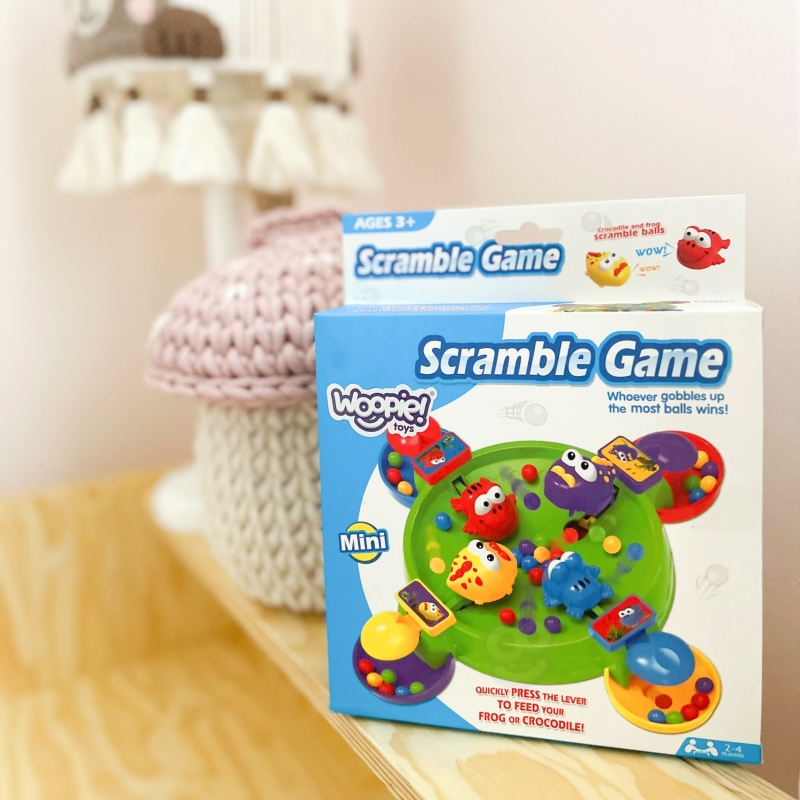 WOOPIE Gra Zręcznościowa Planszowa GŁODNE WESOŁE ŻABKI I KROKODYLKI 3+ - obrazek 6