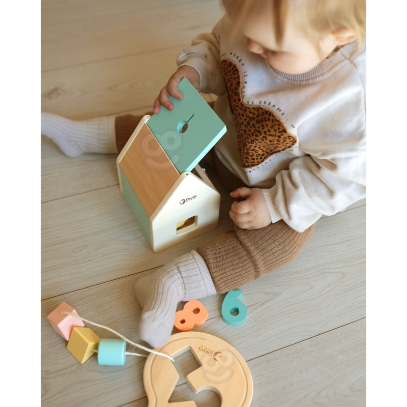 CLASSIC WORLD Pastelowy Zestaw dla Niemowląt Box Pierwsze Zabawki do Nauki od 12 do 18 miesiąca - obrazek 6