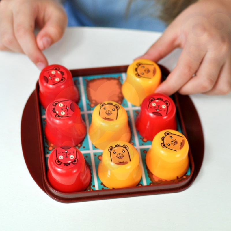 WOOPIE IQ Gra Logiczna Edukacyjno-Strategiczna 2w1 Kółko i Krzyżyk - obrazek 4