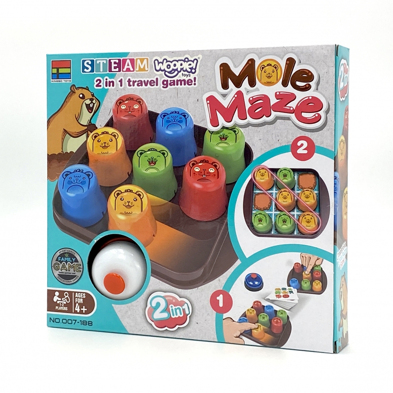 WOOPIE IQ Gra Logiczna Edukacyjno-Strategiczna 2w1 Kółko i Krzyżyk - obrazek 15