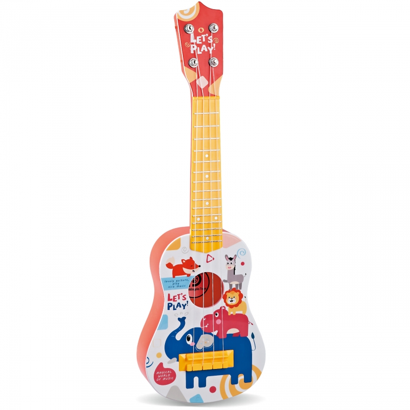 WOOPIE Gitara Klasyczna dla Dzieci Czerwona 57cm - obrazek 2