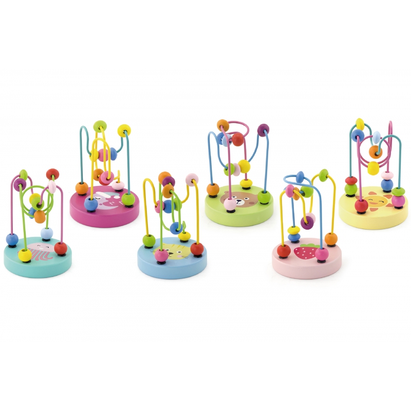 VIGA Drewniany Poręczny Labirynt Przeplatanka Pętla Motoryczna 1szt - obrazek 5