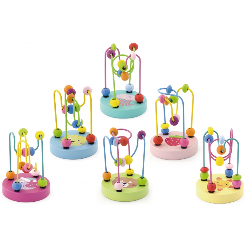 VIGA Drewniany Poręczny Labirynt Przeplatanka Pętla Motoryczna 1szt - obrazek 6