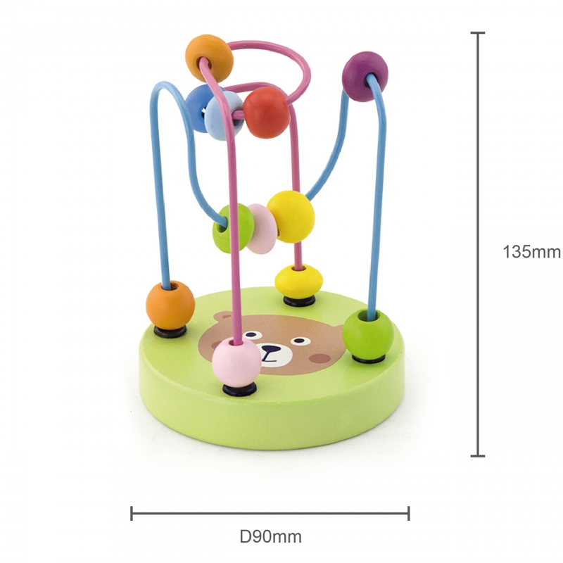 VIGA Drewniany Poręczny Labirynt Przeplatanka Pętla Motoryczna 1szt - obrazek 7